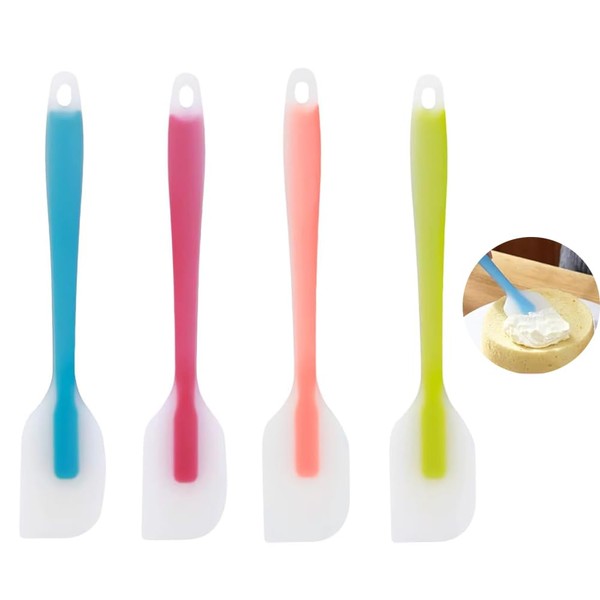 ZYHSLZ 4 Pcs Espátulas de Silicona Repostería, Utensilios Repostería, Espátulas