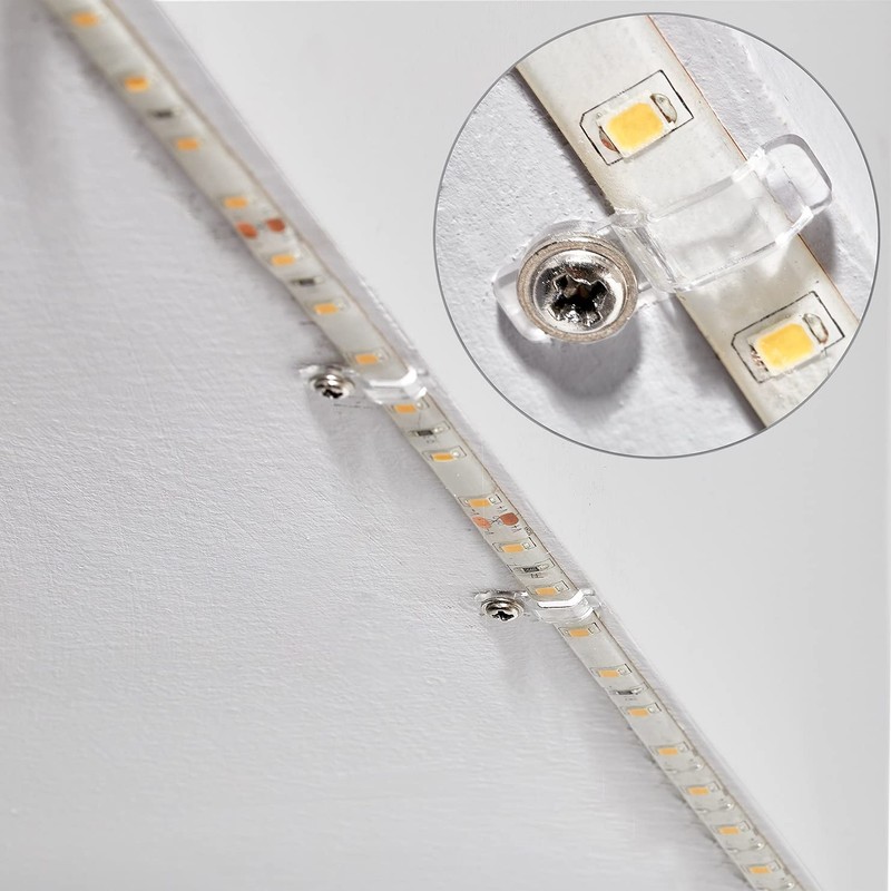 MMSD 100 Pack LED Strip Light Clips LED Tape Light