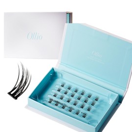 Ollio Voluminous S Glue Free Partial False Eyelashes, 3 Bundles, Set of 24, Korean Cosmetics Voluminous