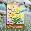 BlissYard Welcome Garden Flag 12x18 Double Sided Small Flags with