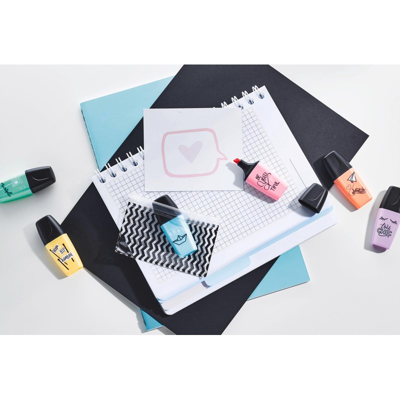 Highlighter - STABILO BOSS MINI Pastellove - Wallet of 3