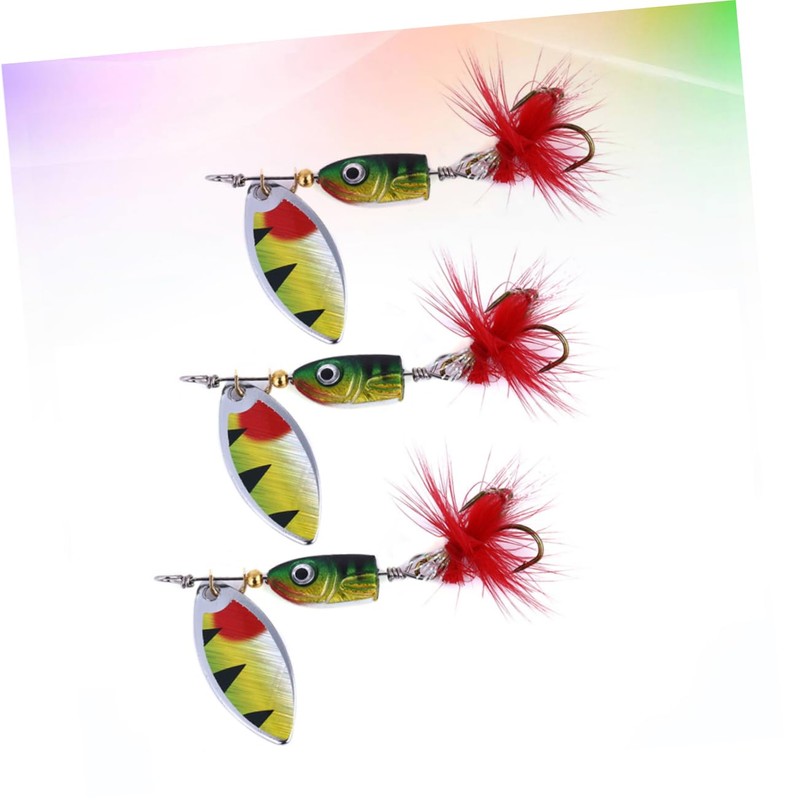 CORHAD Durable Fishing Spinner Sequin Bait 4.5cm Real Fish Shape