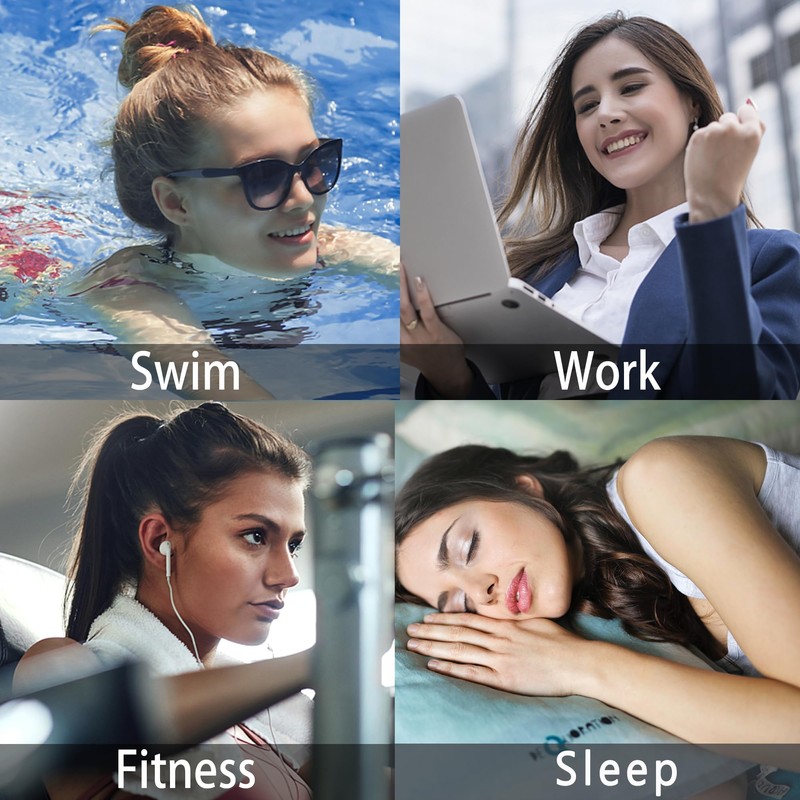 ORAZIO 6 Pairs Titanium Earrings Flat Back Stud Earrings &