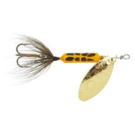 Yakima Bait Wordens Original Rooster Tail Spinner Lure, Yellow Coachdog, 1/8-Ounce