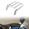 TCMT Chrome Sissy Bar Backrest Luggage Rack Fit for Harley