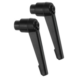 uxcell 2Pcs M5 Adjustable Knobs Handle Female Thread Push Button Ratchet Quick Release Locking Rotating Bolt for Lathe Machinery, Black