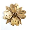 Solid Brass Round Flower Door Knocker - Holiday Gift