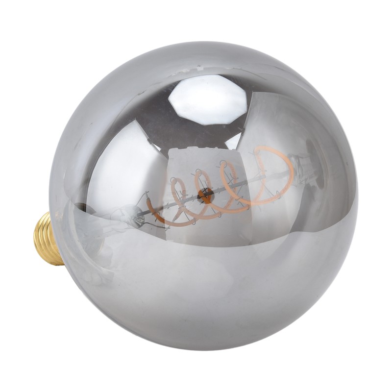 LED Vintage Edison Light Bulb Dimmable Antique Half Chrome Light