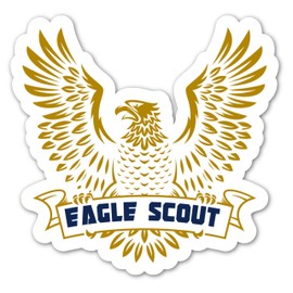Eagle Scout Decorative Refrigerator Magnet, 20 Mil Thick, 4 x 3.85 Inches, Waterproof Magnetic Gift for Eagle Scout Congratulations