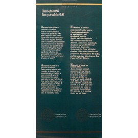 12" Clown Figure Decorative Ceramic Grey Hair, Red Suit with Gold Accent