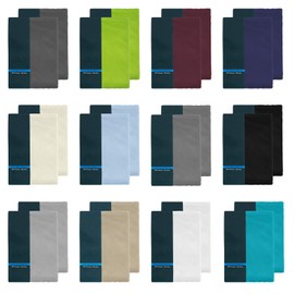 Pack of 2 Children's Fitted Sheets 70 x 140 cm 100% Microfibre Fitted Sheet for Baby Cot Bed White