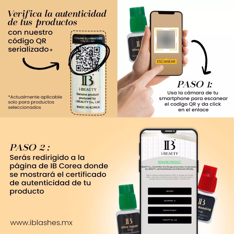 IB Pegamento Para Extensiones De Pestañas Ib Ultra Clear