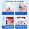 Water Flosser for Teeth Pick,360ML Rechargeable Travel Oral Irrigator Cleaner,IPX7