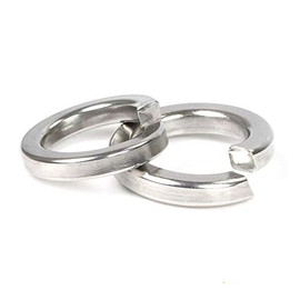 100 Pcs M4 Split Lock Washer Spring Lock Washer, 304 Stainless Steel,Gasket Ring for M4 Screw Bolts