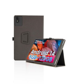 for apolosign ep1095t/ apolomedia ep1095t 11 inch Tablet Case,Folding Stand Protective Cover for ep1095t 11 inch with Pencil Holder and Wrist Strap,Premium PU, Scratch Resistant(Black)