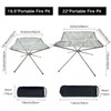 BeGrit Portable Fire Pit for Camping, 16.5" Wood Burning Fire