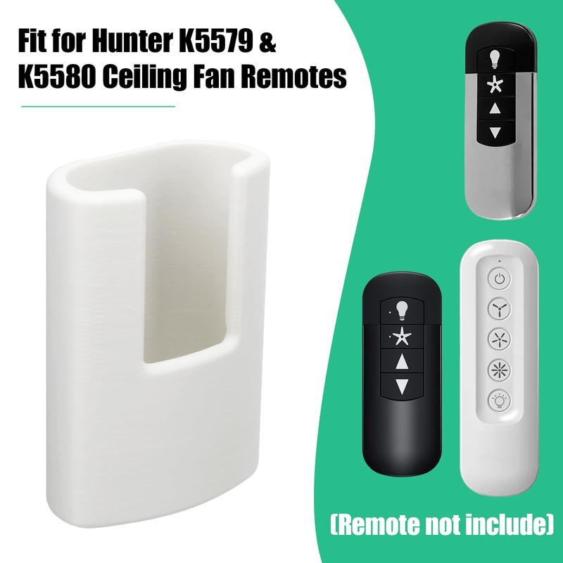 Ceiling Fan Remote Holder Wall Mount for Hunter K5579 &
