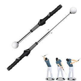 Retractable Golf Swing Training Aid,Golf Grip Trainer for Beginners Indoor Outdoor Use Portable Golf Swing Practice Equipment