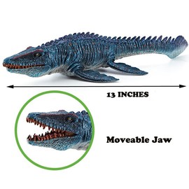 Gemini & Genius Dinosaur Toys, Mosasaurus Action Figure, Reptile Animal Toys, Great Gift, Collection, Cake Topper, Role-play, Storytelling Props, Party Supplies, Room Decor for Kids 3 Years Old and Up