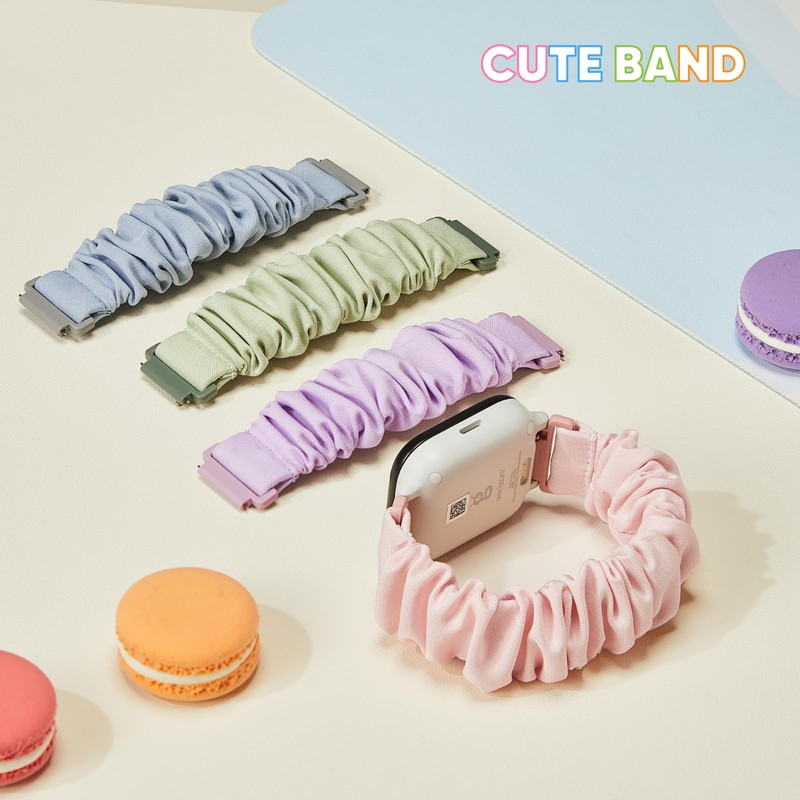 4 Pack Kids Scrunchie Bands Compatible with Gizmo Watch 3
