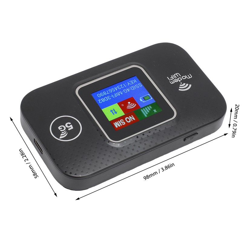 4G LTE Mobile WiFi Hotspot with SIM Card Slot for