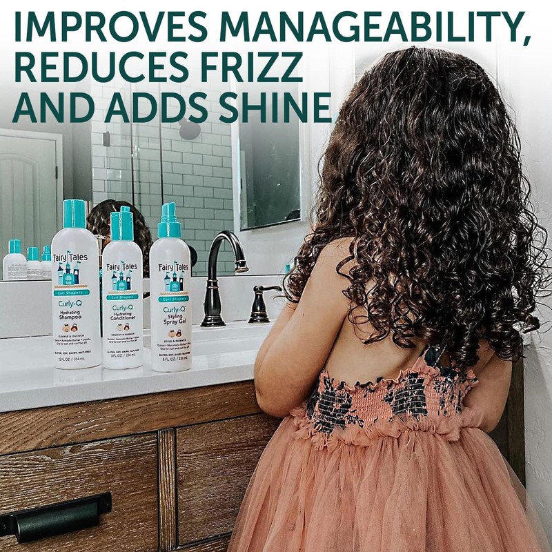 Fairy Tales Curly Q Hydrating Kids Conditioner – Paraben, Sulfate,