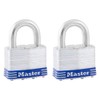 Master Lock 5T Outdoor Padlock with Key, 2 Pack Keyed-Alike,