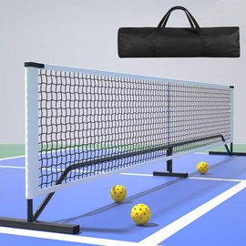 Portable Pickleball Nets Portable, 22 FT USAPA Regulation Size for Full Court System Outdoors Driveway Matches, Easy Setup to Experience Pickleball Game Anywhere
