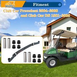 Mixopoly Golf Cart Front Leaf Spring Kit for Club Car Precedent 2004-2008 and Club Car DS 1981-2008, 2-Leaf Heavy Duty Leaf Spring, Replace OEM 103628801