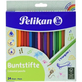 Pelikan 700122 Colouring Pencils Triangular Pack of 24 FSC