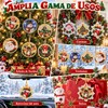 6PCS Kit de Pintura con Diamantes de Perlas para Navidad