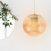 Levemolo Globe Glass Lamp Shade Amber Replacement for Pendant Lamp