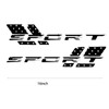 Sport Letter Decal for Car,16 Inch, 2 Pack,Vinyl Decal Reflective