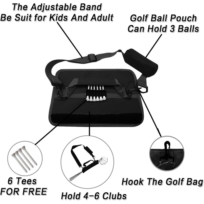 Golf Club Bag Sunday Mini Carry for Men Women Kids