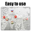 Pack of 100 Flag Pins, Country Flag Pins, Map Marking