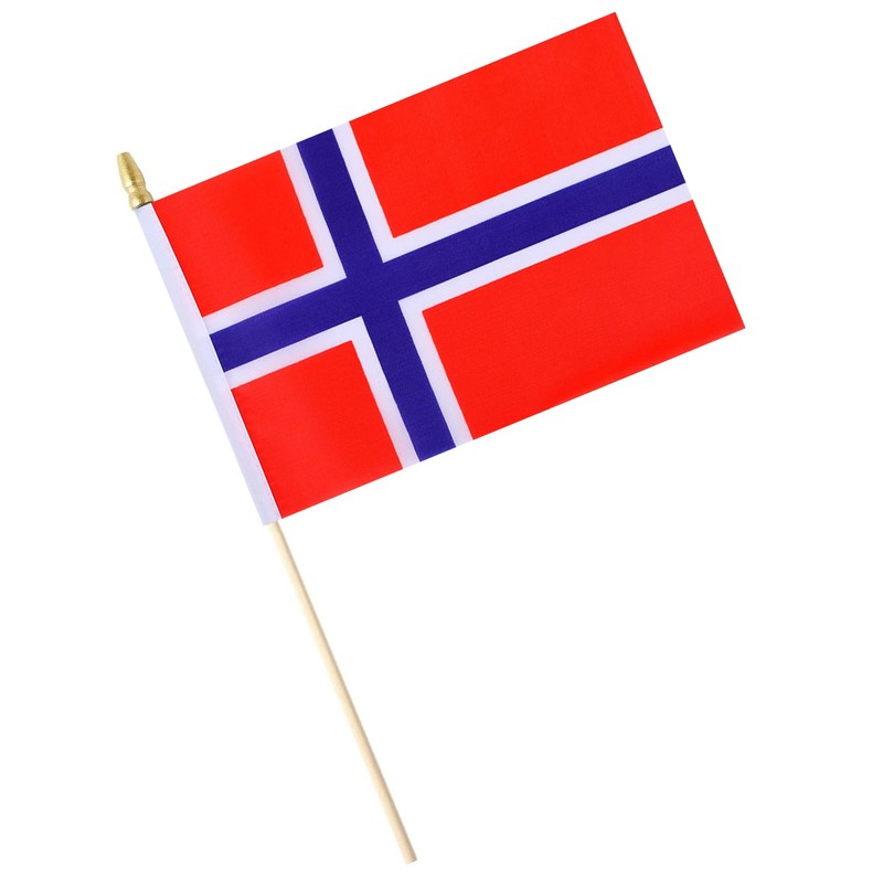 5 Pack Norway Norwegians Small Mini Wood Hand Held Stick
