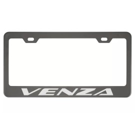 MVP Black Chrome License Plate Frame For Venza