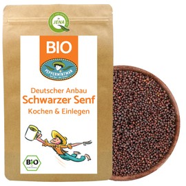 Organic Black Mustard Seeds 500 g – German Cultivation – Seasoning & Mustard Making – Peppermintman