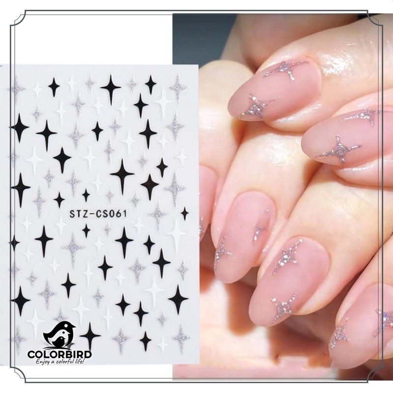 COLORBIRD Nail Sticker Art Cute Art Heart Accent Illustration (STZ-CS58,60,61,62,78)