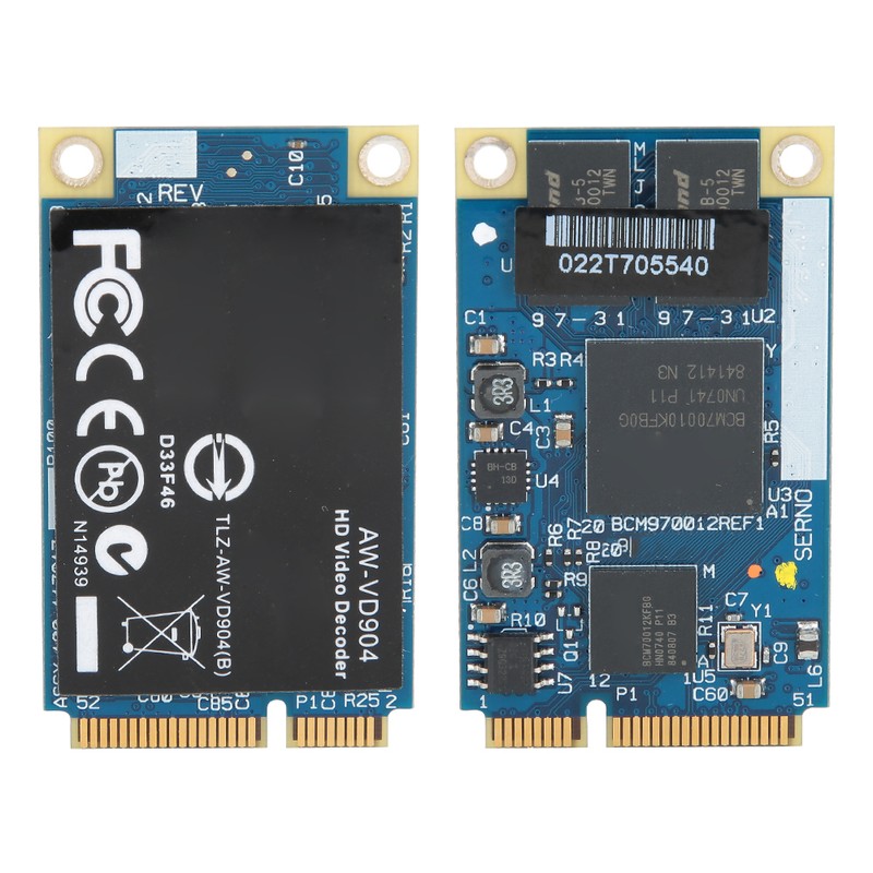 AW VD904 BCM70010/BCM70012 chipset Mini PCIE Card HD Video Decoder