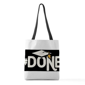 CafePress Funny Graduation Polyester Tote Bag 16"x16"