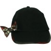 August Accessories Bow Studded Checks Please Baseball Cap Hat One
