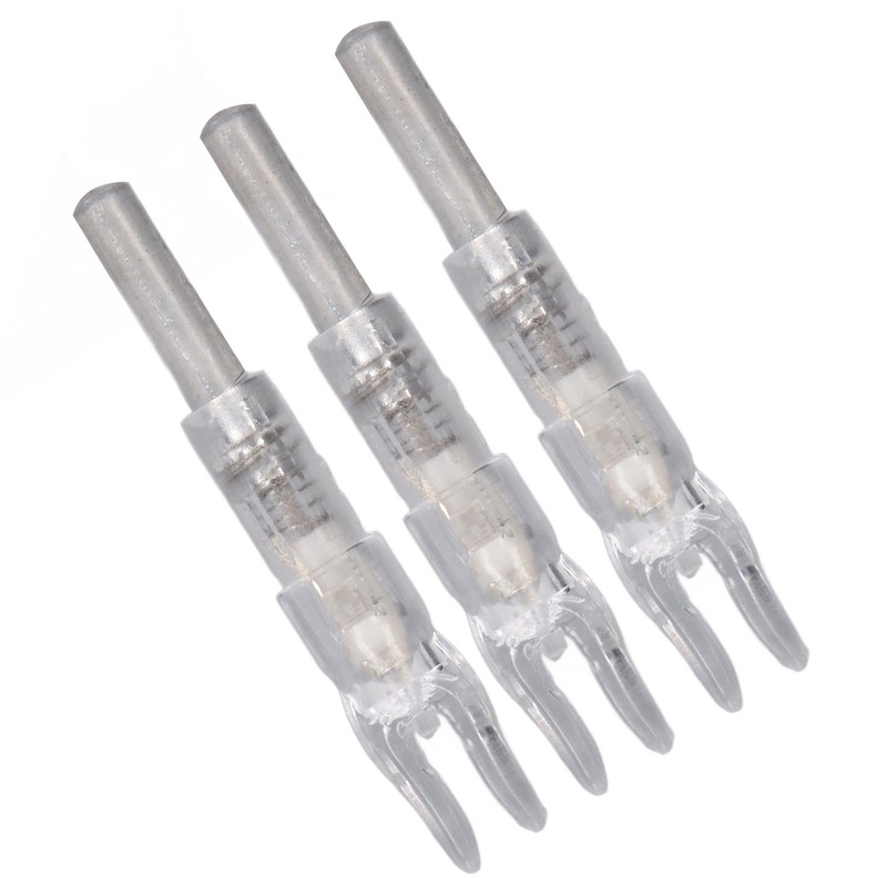 3PCS Lighted Nocks for Arrows Automatic Lighting 6.2mm Internal Diameter