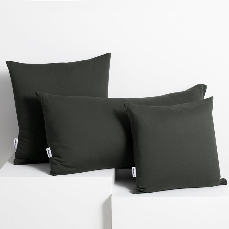 DecoKing 2 Pillowcases 40 x 120 cm Jersey Cotton Zip