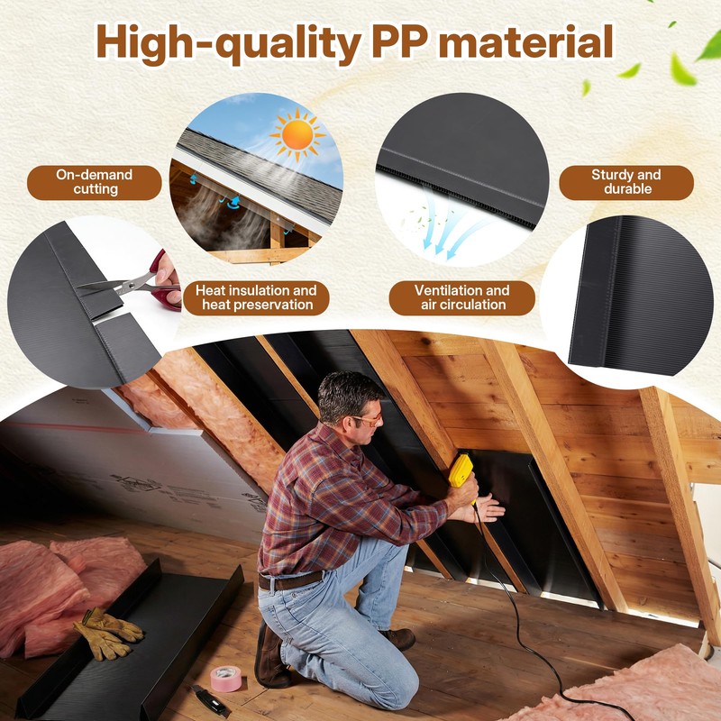 Insulation Baffles for 24in Rafter Bays 15Pack with 2" Air