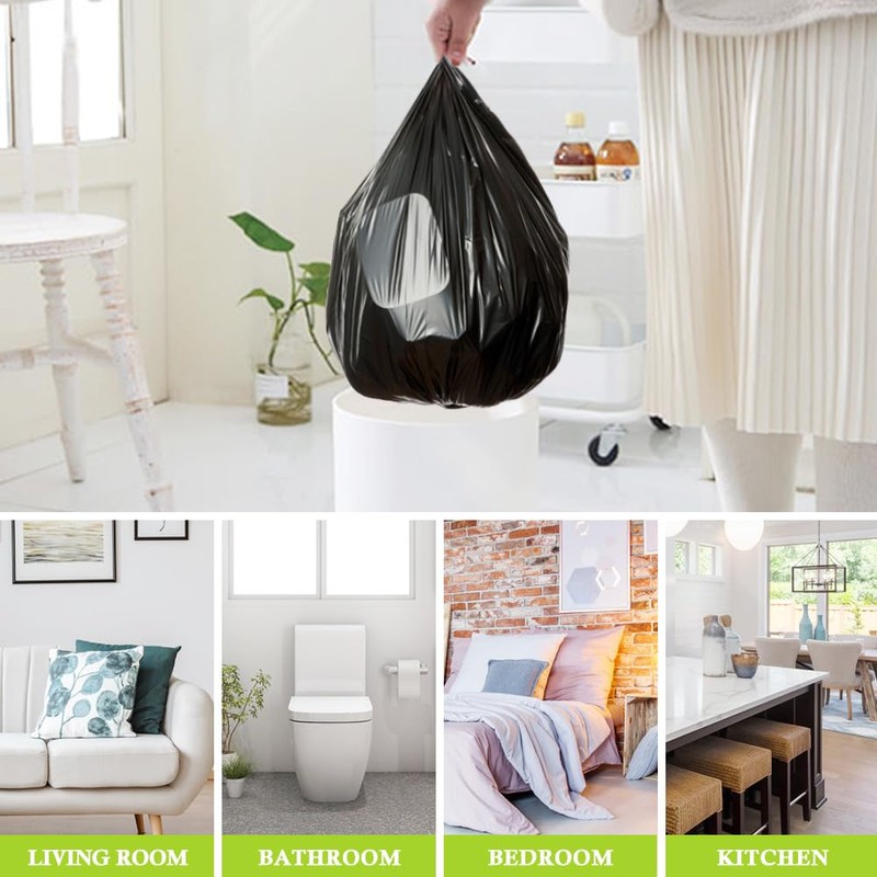 5 Gallon 180 Counts Small Strong Trash Bags Garbage Bags