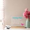 Acrylic Dry Erase Board Planners with Light - 12 x