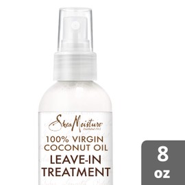 SheaMoisture 100% Virgin Coconut Oil Leave-in Conditioner Treatment for All Hair Types 100% Extra Virgin Coconut Oil Silicone Free Conditioner 8 oz