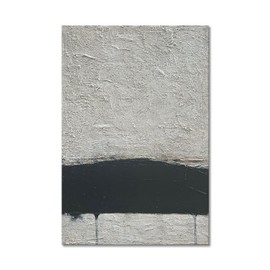 NANKAI Hand-painted Minimalism Black and Gray Art Oil painting Canvas Abstract Oil Painting Wall Art 36x24 Inch Home Wall Decoration