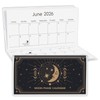 KONVINIT Pocket Calendar 2025-2026, Moon Phase Monthly Planner 3.5”×6.5” -